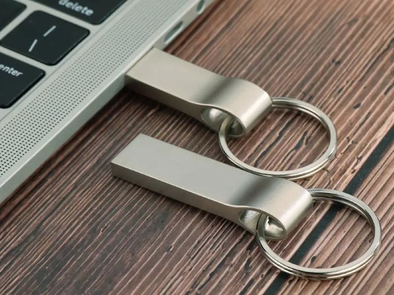 Metal Keyring USB