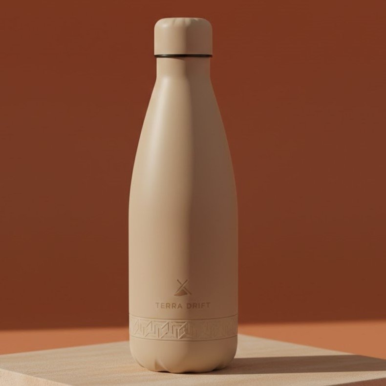 Solid Coated Water Bottle