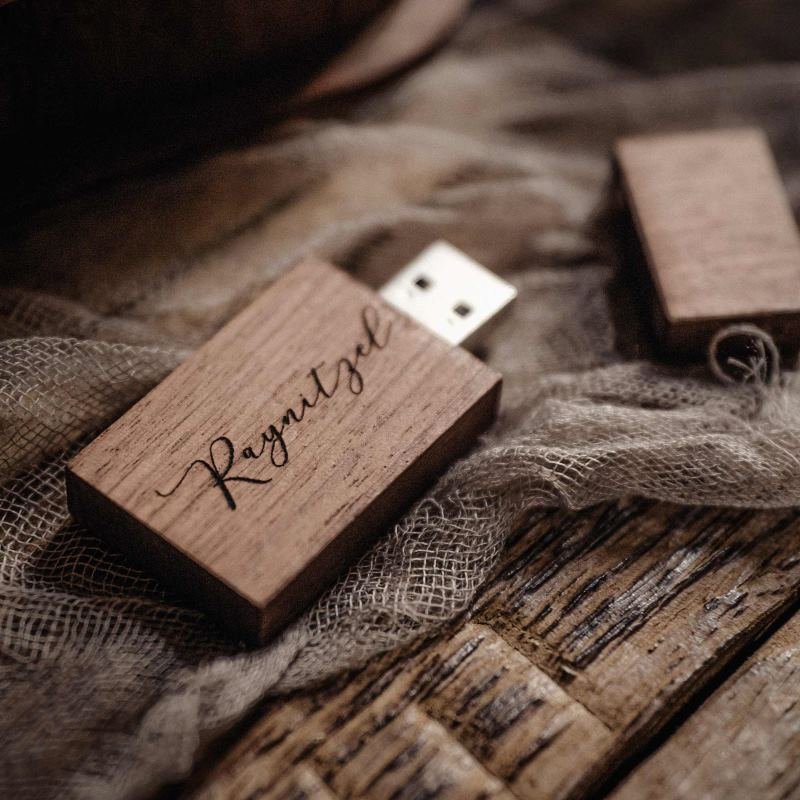 Wooden Engraved USB